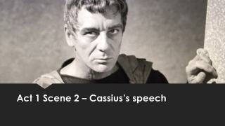Act 1 Scene 2 – Cassius’s speech