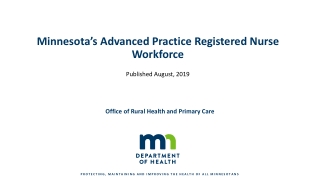 Minnesota’s Advanced Practice Registered Nurse Workforce