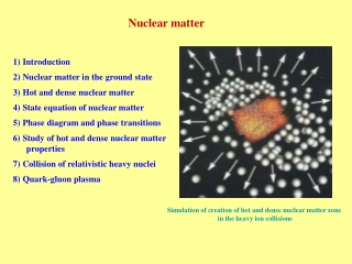 Nuclear matter