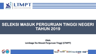 SELEKSI MASUK PERGURUAN TINGGI NEGERI TAHUN 2019