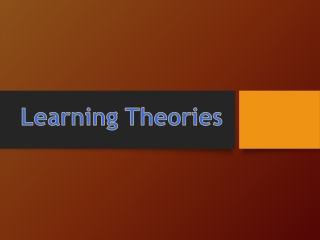 Learning Theories