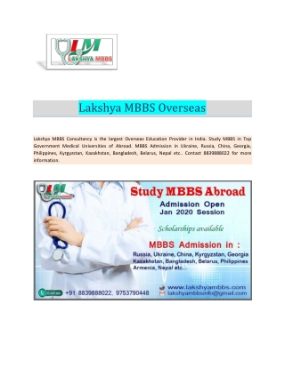 Best Consultancy for MBBS Abroad in Indore