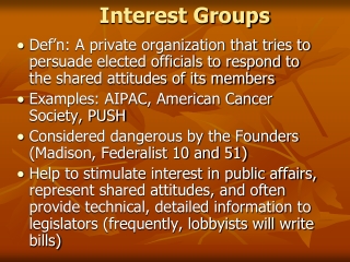 Interest Groups