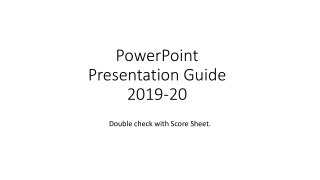 PowerPoint  Presentation  Guide 2019-20