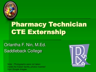 Pharmacy Technician CTE Externship