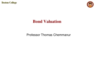 Bond Valuation