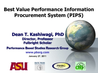 Best Value Performance Information Procurement System (PIPS)