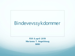 Bindevevssykdommer