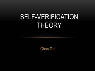 Self-verification theory