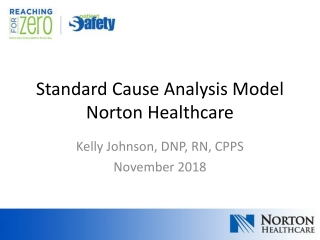 Standard Cause Analysis Model Norton Healthcare