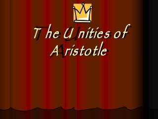 The Unities of Aristotle