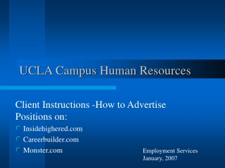 UCLA Campus Human Resources