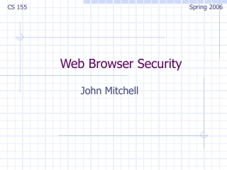 Web Browser Security