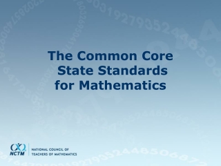 The Common Core  State Standards for Mathematics