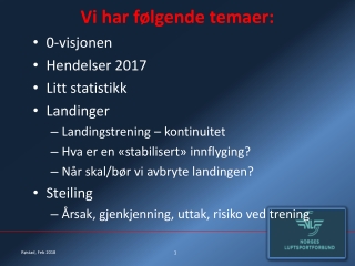 Vi har følgende temaer: