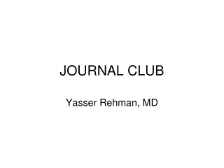 JOURNAL CLUB