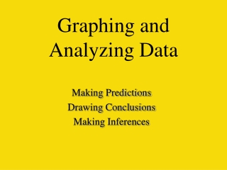 Graphing and Analyzing Data