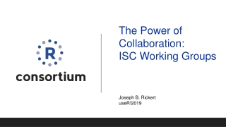 The Power of Collaboration: ISC Working Groups
