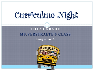 Curriculum Night