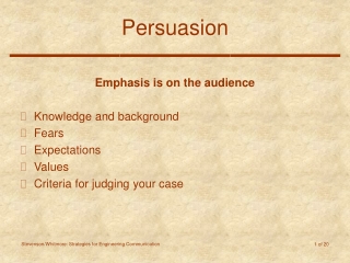 Persuasion