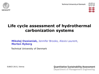 Life cycle assessment of hydrothermal carbonization systems