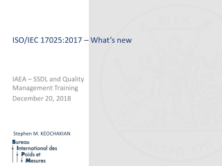 ISO/IEC 17025:2017 – What’s new