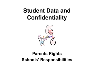 Student Data and Confidentiality