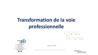 Transformation de la voie professionnelle