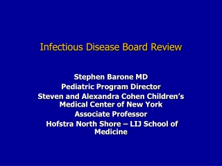 Infectious Disease Board Review