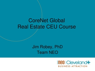 CoreNet Global Real Estate CEU Course