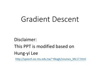 Gradient Descent