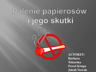 Palenie papierosów i jego skutki