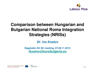 Comparison between Hungarian and Bulgarian National Roma Integration Strategies (NRISs)