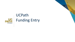 UCPath Funding Entry