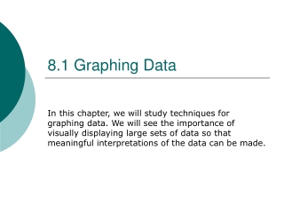 8.1 Graphing Data