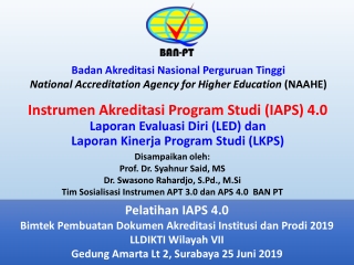 B adan  A kreditasi  N asional  P erguruan  T inggi