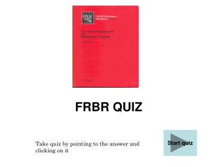 FRBR QUIZ