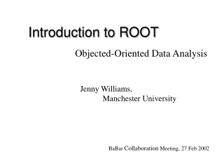 Introduction to ROOT