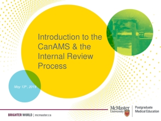 Introduction to the  CanAMS  &amp; the Internal Review Process