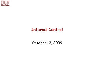 Internal Control