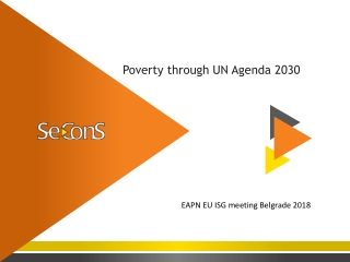 Poverty through UN Agenda 2030