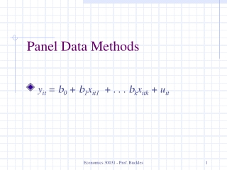 Panel Data Methods