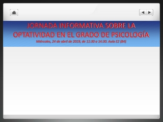 OPTATIVIDAD y 4º CURSO ITINERARIOS / MENCIONES PREINSCRIPCIÓN Y SELECCIÓN