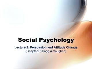 Social Psychology