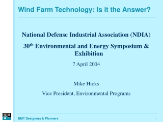 Wind Farm Technology: Is it the Answer?