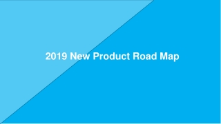 2019  New Product Road Map