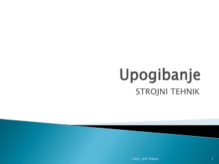 Upogibanje