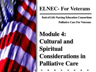 Module 4: Cultural and Spiritual  Considerations in Palliative Care