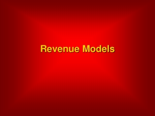 Revenue Models