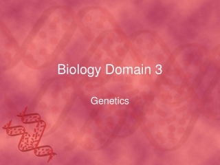 Biology Domain 3